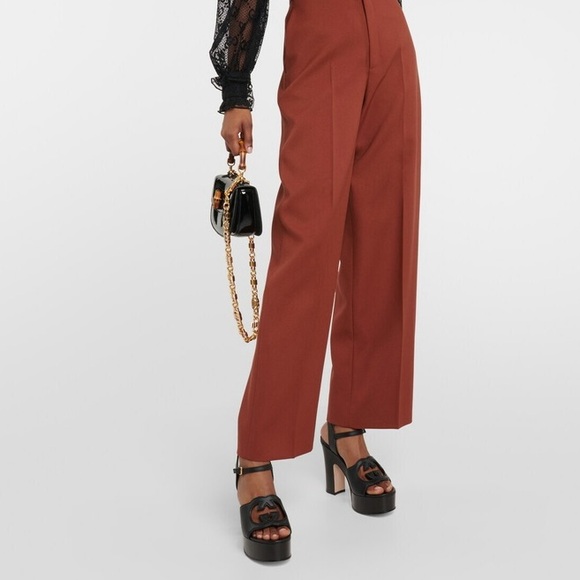 Gucci Interlocking G leather platform sandals